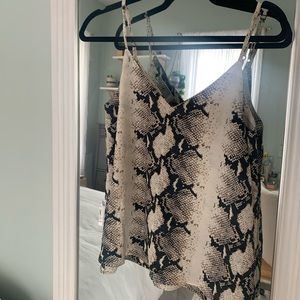 Asos snake print tank